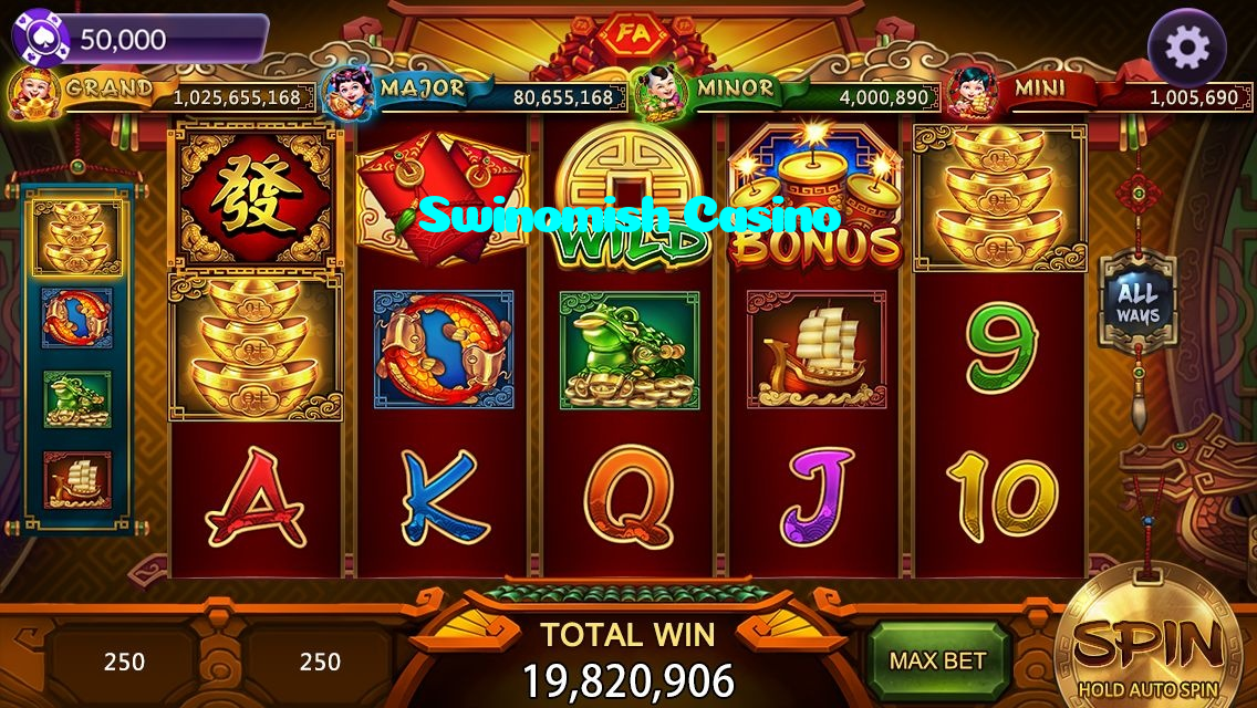 Swinomish Casino خوش آمدید بونس +600% پیشکش موبائل ایپ کے پروموشن سیکشن میں دکھائی دیتی ہے۔